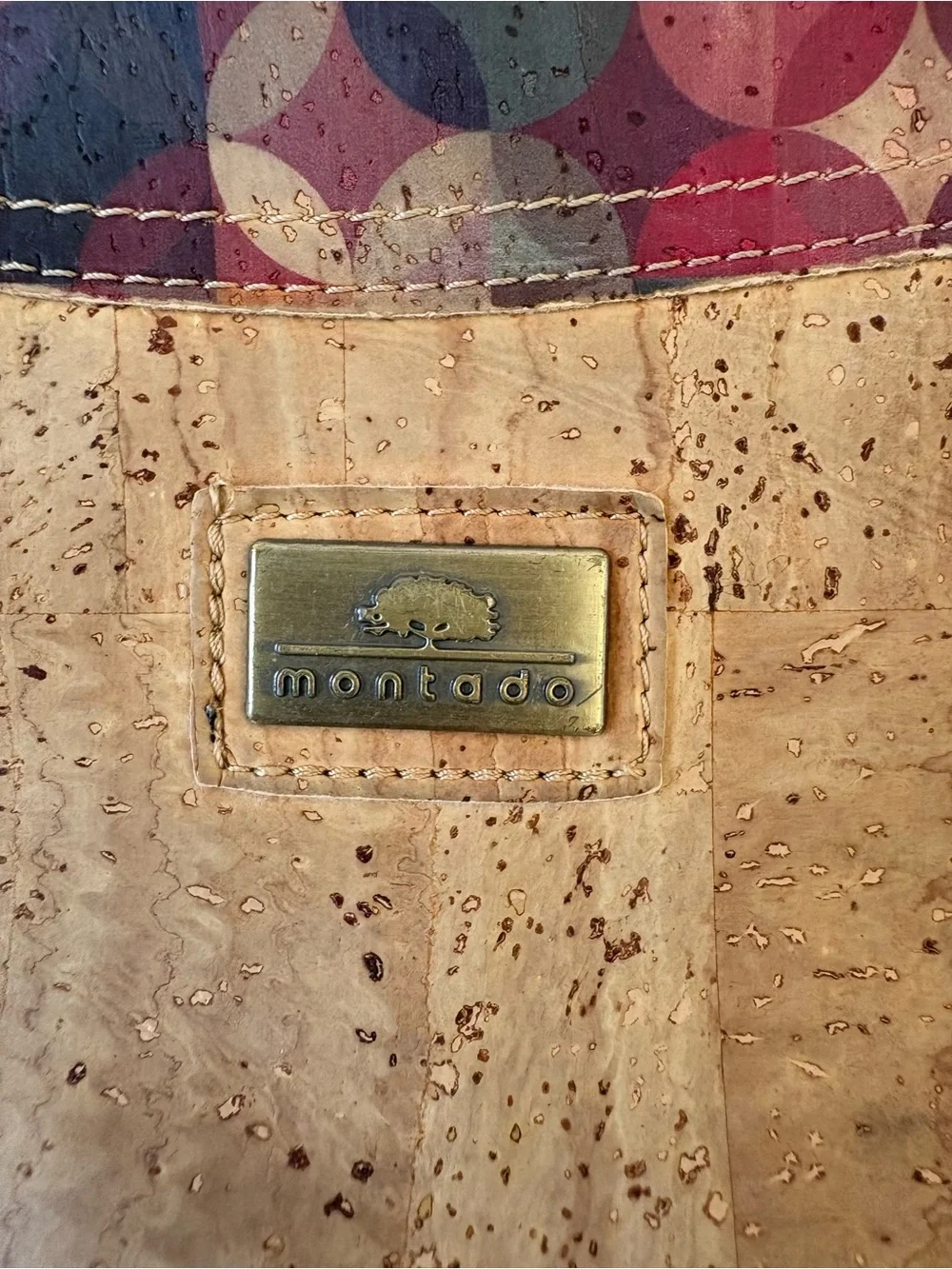 Montado Ethical Vegan Cork Leather Handmade Crossbody Bag Purse Career Academia